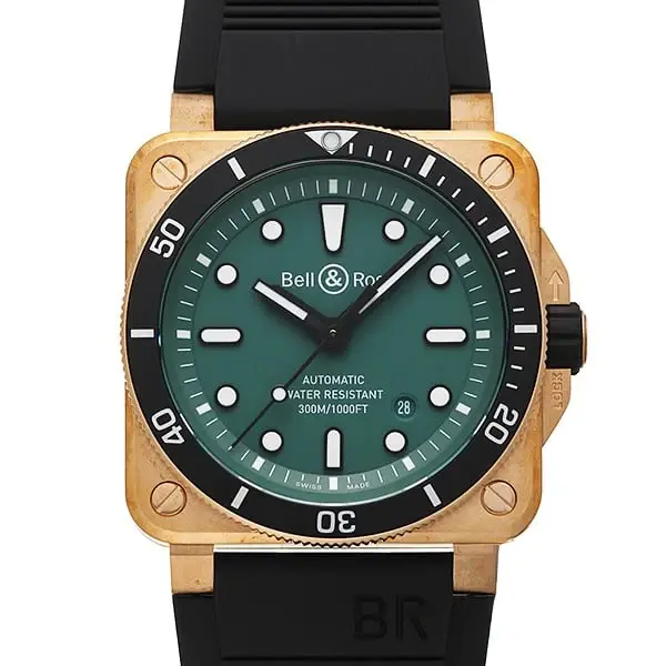 Bell & Ross BR 03-92 Diver Black & Green Bronze, reference BR0392-D-LT-BR/SRB, photo 1