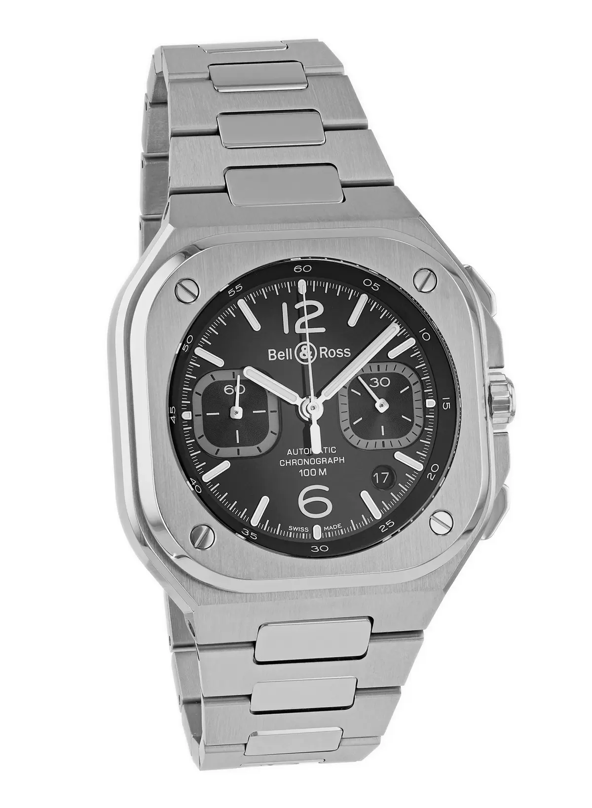 Bell & Ross BR 05 Chrono Black Steel, reference BR05C-BLC-ST/SST, photo 1