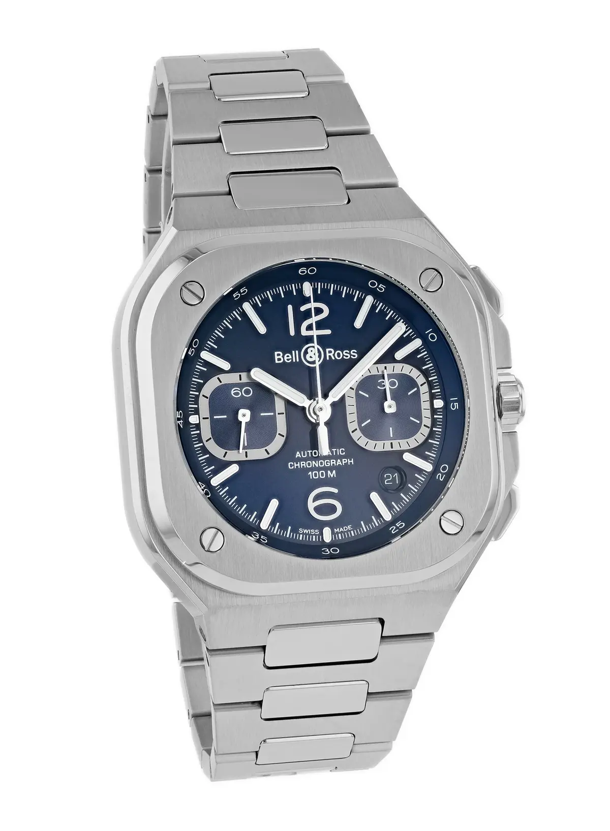Bell & Ross BR 05 Chrono Blue Steel, reference BR05C-BU-ST/SST, photo 1