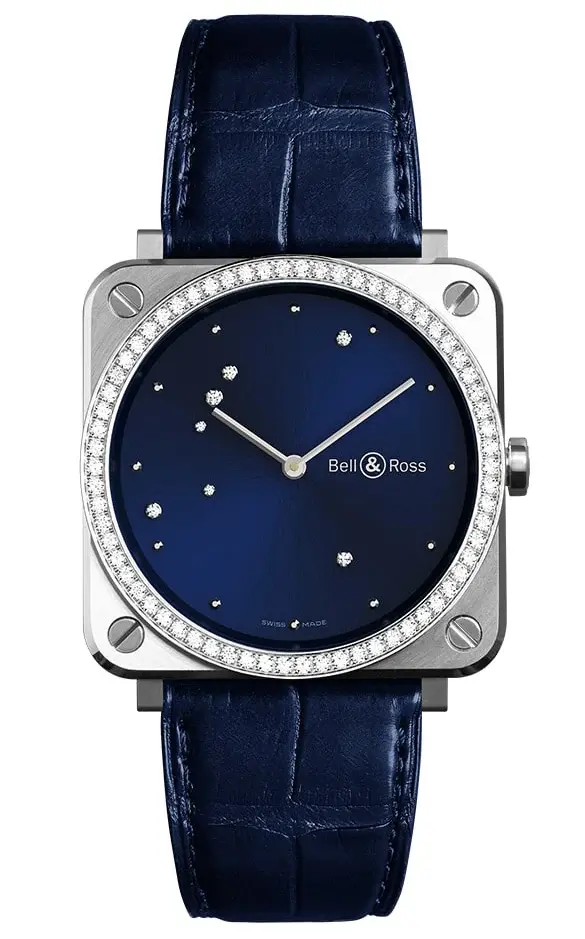Bell & Ross BR S Blue Diamond Eagle Diamonds, reference BRS-EA-ST-LGD/SCR