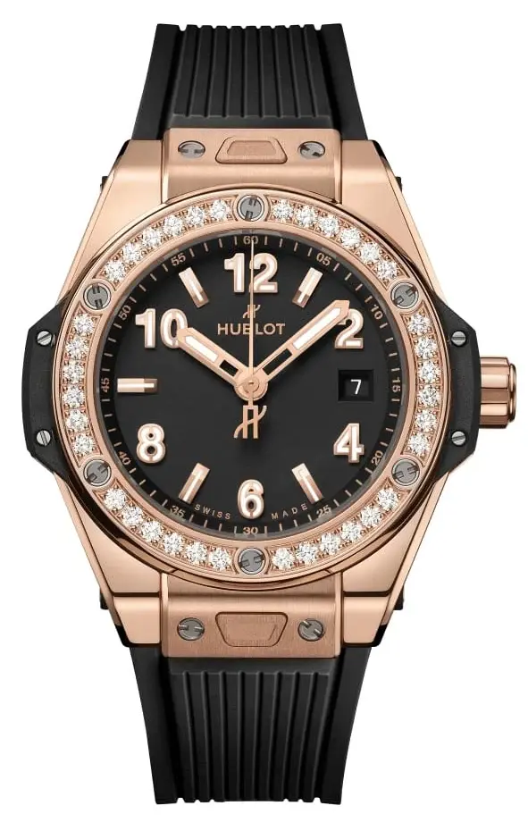 Hublot Big Bang One Click King Gold Diamonds 33mm, reference 485.OX.1180.RX.1204, photo 1