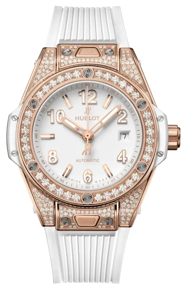 Hublot Big Bang One Click King Gold White Pave 33mm, reference 485.OE.2080.RW.1604, photo 1