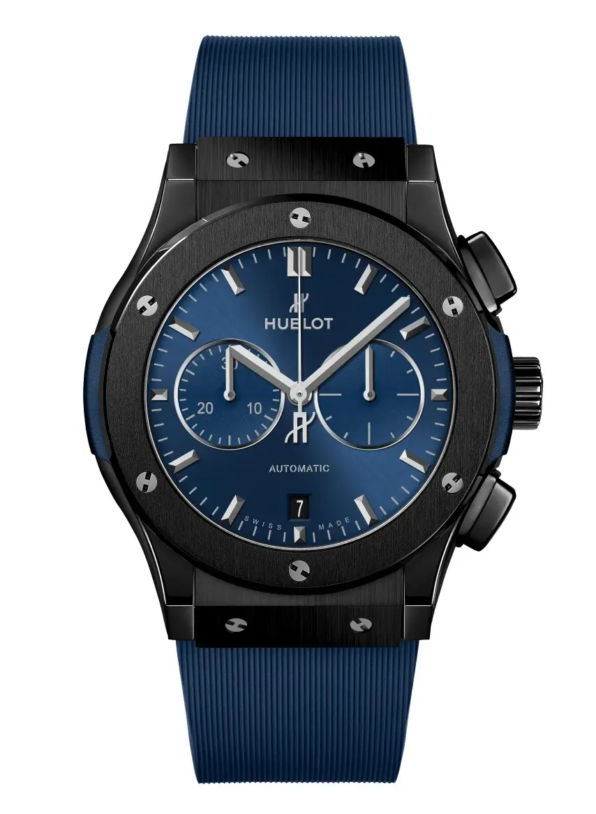 Hublot Classic Fusion Chronograph Ceramic Blue 42 mm, reference 541.CM.7170.RX, photo 1
