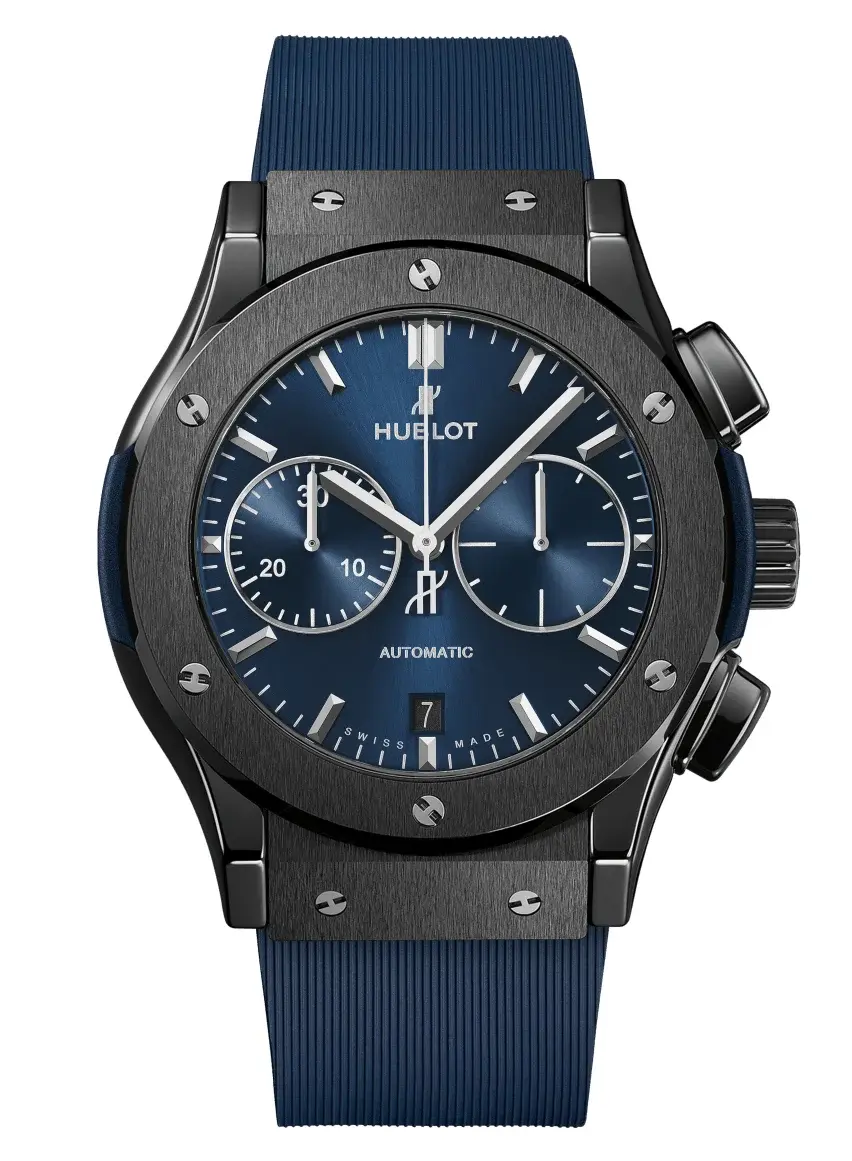 Hublot Classic Fusion Chronograph Ceramic Blue 45 mm, reference 521.CM.7170.RX, photo 1