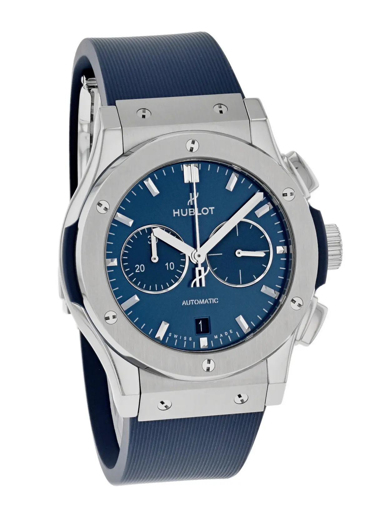 Hublot Classic Fusion Chronograph Titanium Blue 42 mm, reference 541.NX.7170.RX, photo 1