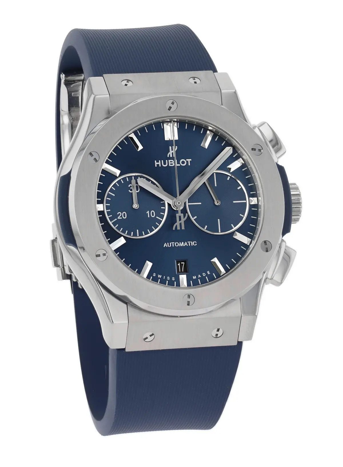 Hublot Classic Fusion Chronograph Titanium Blue 45 mm, reference 521.NX.7170.RX, photo 1