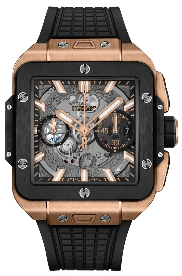 Hublot Square Bang Unico King Gold Ceramic 42 mm, reference 821.OM.0180.RX, photo 1