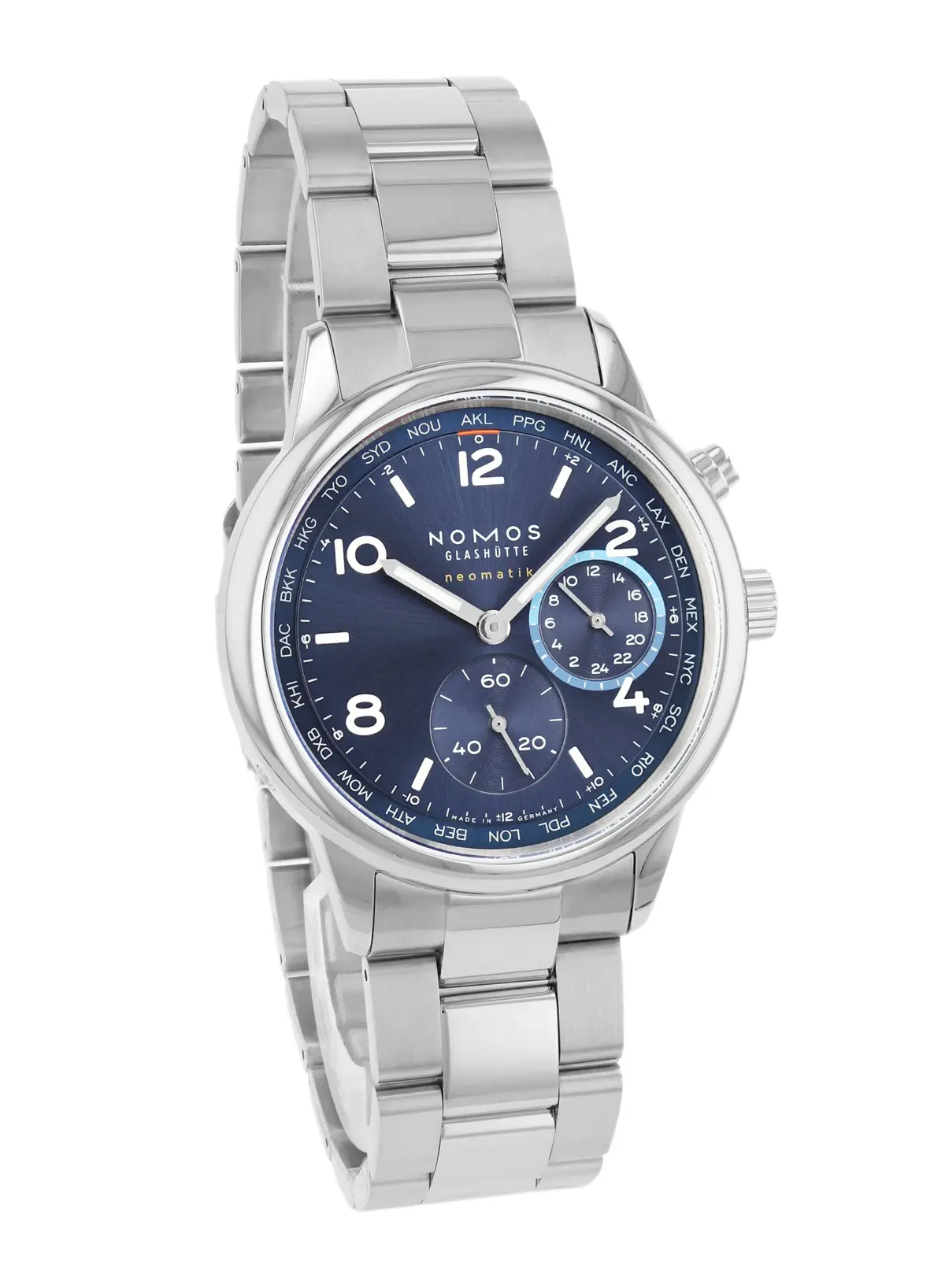 Nomos Glashütte Club Sport Neomatik Weltzeit Blau, reference 790, photo 1