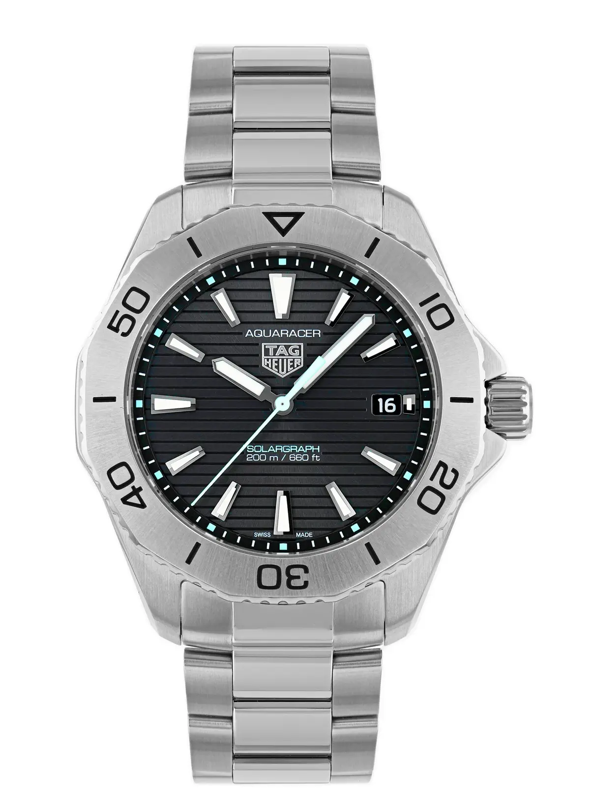 TAG Heuer Aquaracer Quarz Professional 200 Solargraph 40mm, reference WBP1114.BA0000, photo 1