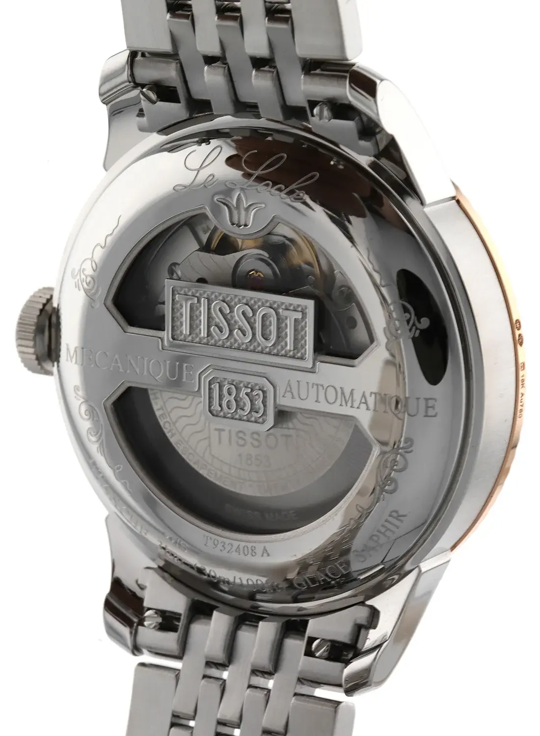 Tissot T-Gold Le Locle COSC 39 mm 18K Gold Bezel, reference T932.408.41.033.00, photo 3