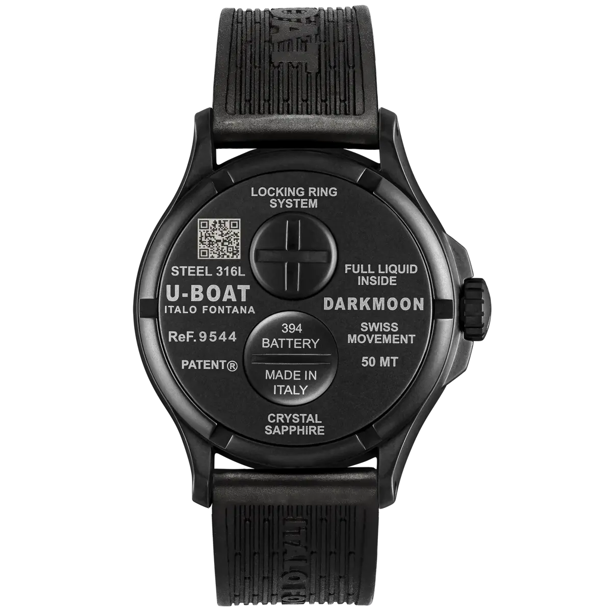 U-Boat Darkmoon 44 BK Black Curved PVD, reference 9544, photo 2