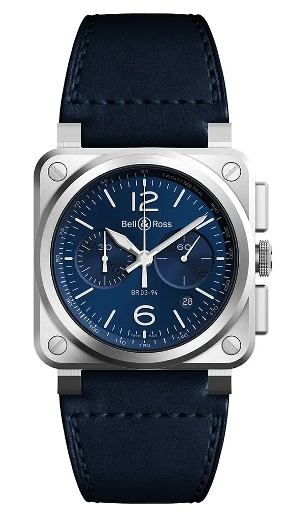Bell & Ross BR 03-94 Blue Steel, reference BR0394-BLU-ST/SCA