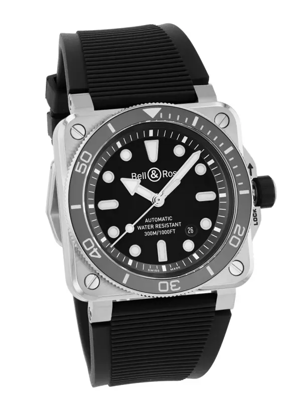 Bell & Ross BR 03 Diver Black Steel, reference BR03A-D-BL-ST/SRB