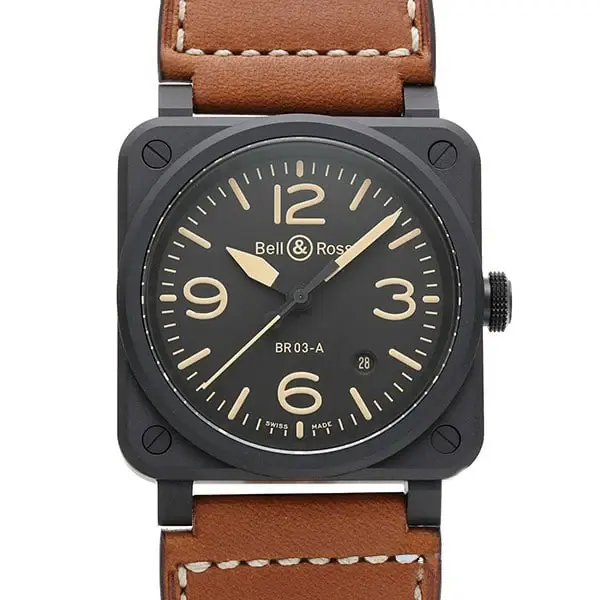 Bell & Ross BR 03 HERITAGE, reference BR03A-HER-CE/SCA
