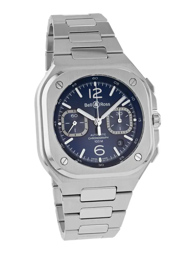 Bell & Ross BR 05 Chrono Blue Steel, reference BR05C-BLU-ST/SST