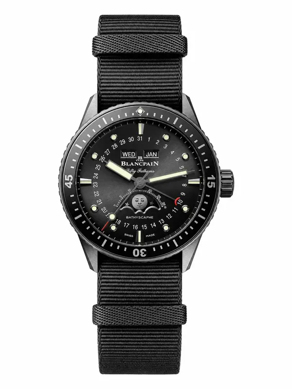 Blancpain Fifty Fathoms Bathyscaphe Quantième Complet Phase de Lune, reference 5054 0130 NABA