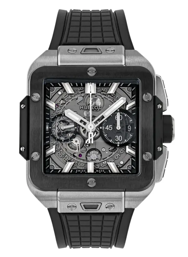 Hublot Square Bang Unico Titanium Ceramic 42 mm, reference 821.NM.0170.RX