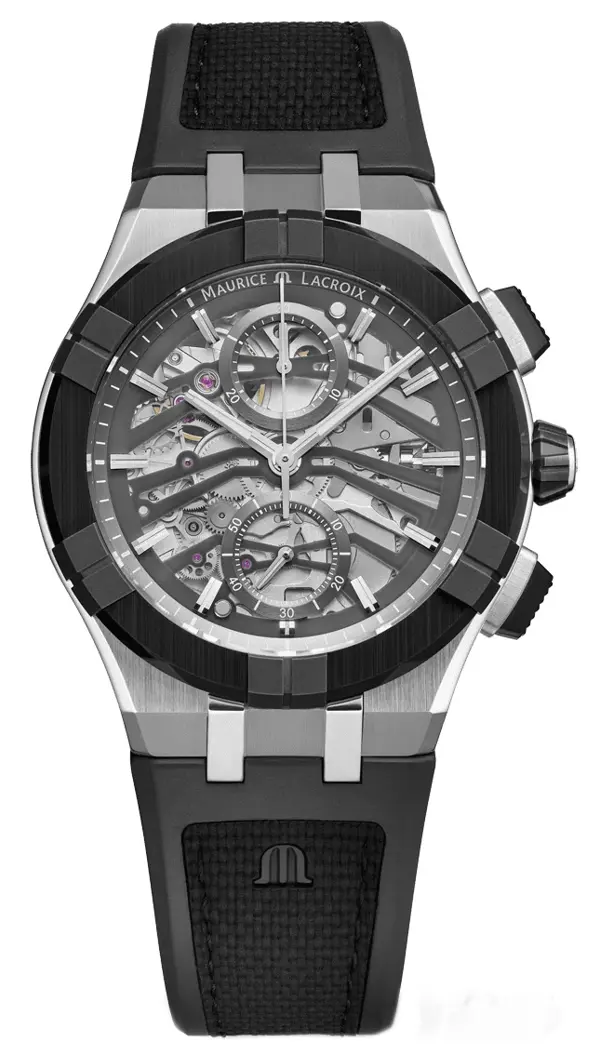 Maurice Lacroix Aikon Automatic Chronograph Skeleton 43mm, reference AC8018-SSL20-030-2