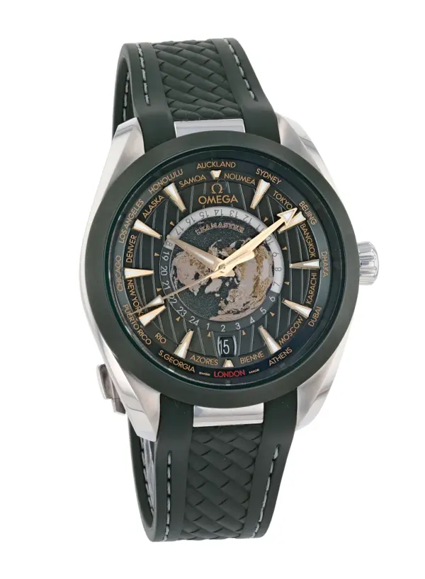 Omega Seamaster Aqua Terra 150M Co-Axial Master Chronometer GMT Worldtimer 43 mm, reference 220.32.43.22.10.001