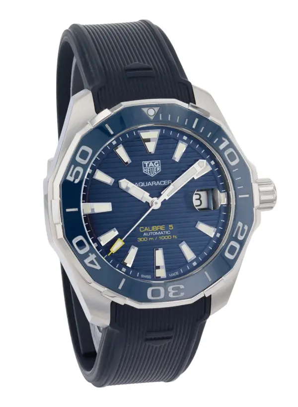 TAG Heuer Aquaracer 300m Calibre 5 Automatik 43mm, reference WAY201B.FT6150