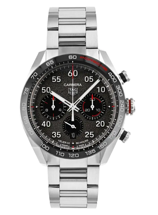 TAG Heuer Carrera Calibre HEUER 02 Automatic Chronograph Porsche Special Edition 44mm, reference CBN2A1F.BA0643