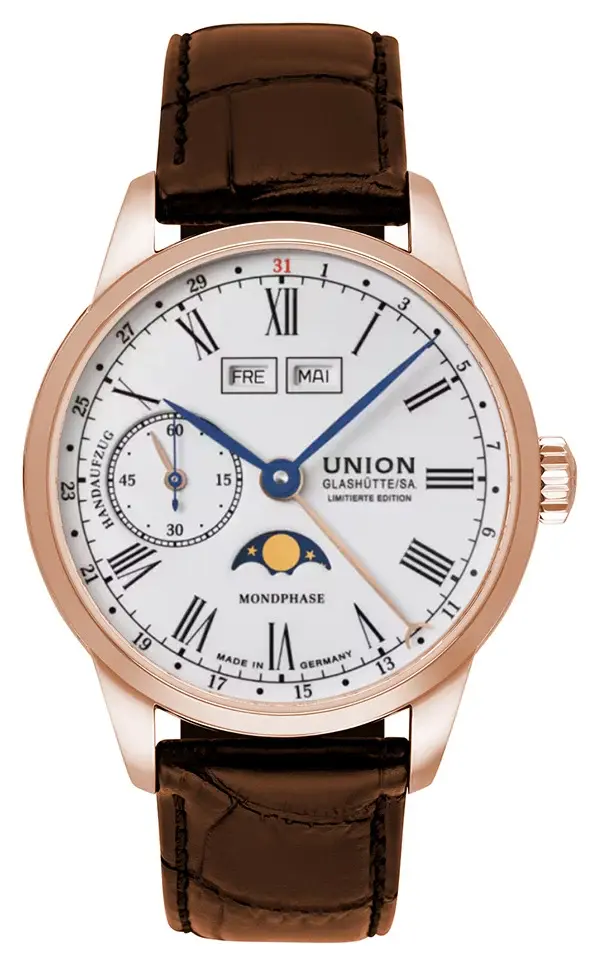 Union Glashütte 1893 Johannes Dürrstein Edition Mondphase Limitierte Edition, reference D903.458.76.013.09